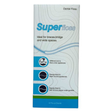 Super Floss Bridge and Implant Зубна нитка суперфлос, 50 шт